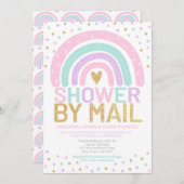 『ベイビーシャワーバイメールレインボー』 招待状 (正面/裏面)