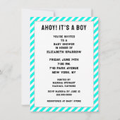 ベイビーシャワーパイレーツテーマ 招待状 (裏面)