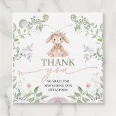 ベイビーシャワーパーティーのお礼タグ Some Bunny フェイバータグ (正面)