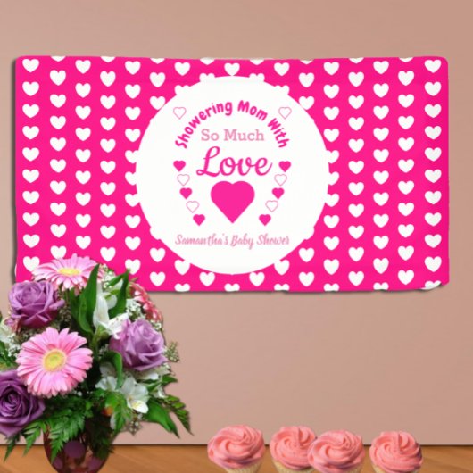 ベイビーシャワーパーティ「たくさんの愛を込めて」 横断幕