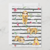 ベイビーシャワービンゴカード|トロピカルスロース 招待状 (裏面)