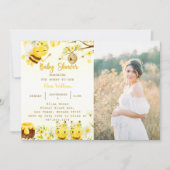 ベイビーシャワービー ベイビーシャワー 招待状 (正面)