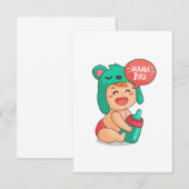 ベイビーシャワーママバード サンキューカード (正面/裏面)