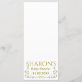 ベイビーシャワーメニュー「天空の城」 メニュー (裏面)