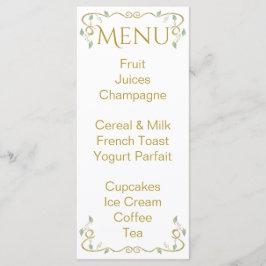 ベイビーシャワーメニュー「天空の城」 メニュー