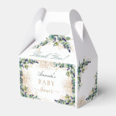 ベイビーシャワーユーカリ金ゴールド感謝していグリッターユー フェイバーボックス (裏面サイド)