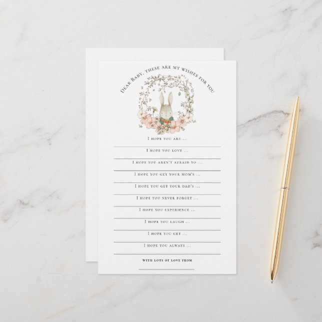 ベイビーシャワーヴィンテージバニーボーイウッドランド (正面/裏面インサイチュ)