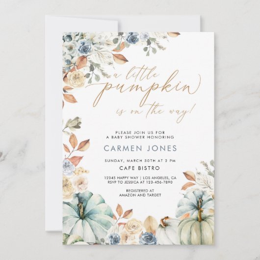 ベイビーシャワー招待状 招待状 (正面)