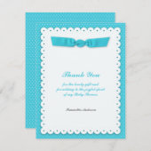 ベイビーシャワー フラットカード ありがとう 招待状 (正面/裏面)