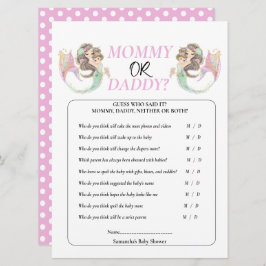 ベイビーシャワー　マーメイド　アンダーザシー 招待状