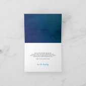 ベイビーシャワー リトルクジラ ブルー 水彩 サンキューカード (内部)