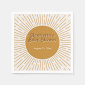 ベイビーシャワ来ーヒーターザソン新生児 スタンダードカクテルナプキン (正面)