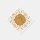 ベイビーシャワ来ーヒーターザソン新生児 スタンダードカクテルナプキン (角)