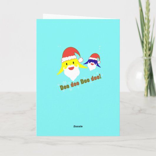 ベイビーシャークのクリスマスカード カード (裏面)