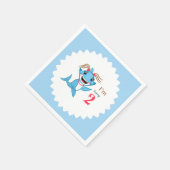 ベイビーシャークの誕生日 スタンダードカクテルナプキン (角)