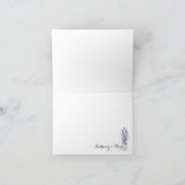 ベイビーズブレスとラベンダーの瓶　サンキューカード サンキューカード (内部)