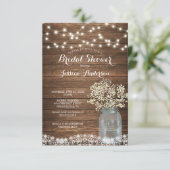 ベイビーズブレスメ素朴イソンジャーブライダルシャワー 招待状 (スタンド正面)