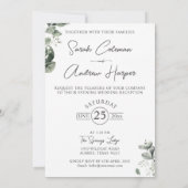 ベイビーズブレス ウェディング 招待状 ギプソフィラ セージ (裏面)