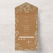 ベイビーズブレス ゴールデンロッド 結婚式 出席可否カード オールインワン招待状 (内側)