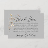 ベイビーズブレス サンクス ウェディング フラット カード (正面/裏面)