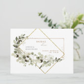 ベイビーズブレス シンプル＆エレガント ブライダルシャワー 招待状 (スタンド正面)