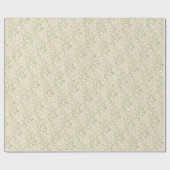 ベイビーズブレス フラワー ボヘミアンチック 洗礼 結婚式 ラッピングペーパー (フラット)