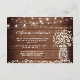 ベイビーズブレス メイソンジャー ウェディング アコモデーション エンクロージャーカード