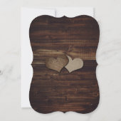 ベイビーズブレス メイソンジャー ウッド フローラルレース ウェディング 招待状 (裏面)