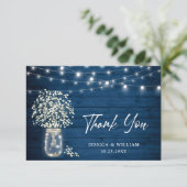 ベイビーズブレス メイソンジャー ラスティック ウォーターカラー サンキューカード (スタンド正面)