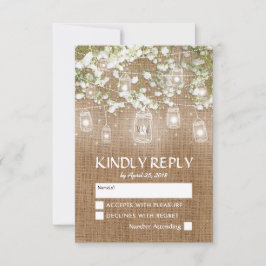 ベイビーズブレス ラスティック バルマップ 結婚式 RSVP