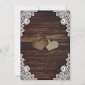 ベイビーズブレス ルーストウッドレース ライト ウェディング 招待状 (裏面)