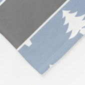 ベイビーズ初めてのクリスマスパステルブルーパーソナライズされた フリースブランケット (角)