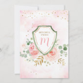 ベイビーズ・イン・ブルーム ツインズ ベビーシャワー 招待状 (裏面)