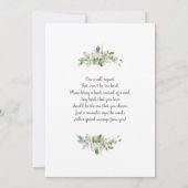 ベイビーズ ブレス ベビーシャワー 招待状 (裏面)