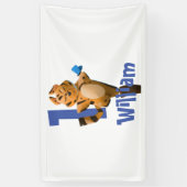 ベイビータイガープレイド ファーストバースデー クラシックバナー 横断幕 (縦)