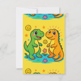 ベイビーディノのグリーティングカード サンキューカード