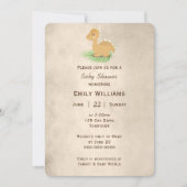 ベイビーディノセピア 招待状 (正面)