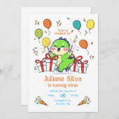 ベイビードラゴン誕生日招待状テンプレート 🎉 ご招待します!
この誕生日は、ただ年のまたぎではなく 招待状 (正面/裏面)