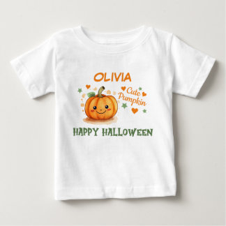 ベイビーハロウィン かわいいパンプキン ベビーTシャツ