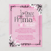 ベイビーバレエテーマカード 本 招待状 (正面)