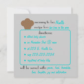 ベイビーバン レシピ ご招待（アクア） 招待状 (裏面)