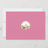 ベイビーバード ネスト ベイビーシャワーの招待状 女の子 ママシー 招待状 (裏面)