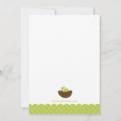 ベイビーバード ネスト ベイビーシャワー インビテーション (裏面)