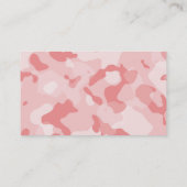 ベイビーピンクカモ; オーダーメイド 名刺 (裏面)