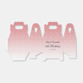 ベイビーピンク グラム グリッター オーダーメイド フェイバーボックス (折り畳みなし)