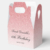 ベイビーピンク グラム グリッター オーダーメイド フェイバーボックス (オープン)