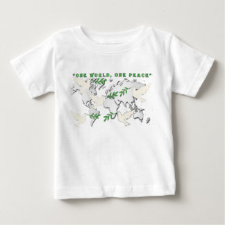 ベイビーピースダブワールドマップTシャツ ベビーTシャツ
