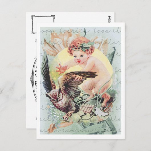 ベイビーファウン「フェアリーランドファンタジー」コラージュ ポストカード (正面/裏面)