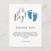 ベイビーフィート ベイビーシャワー サンクス ポストカード (正面)