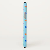 ベイビーブルーに虹のドットハート Case-Mate iPhoneケース (裏面/右)